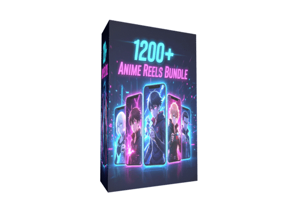 1200+ Premium Anime Reels Bundle - Ready-to-Upload Vertical Videos for Social Media